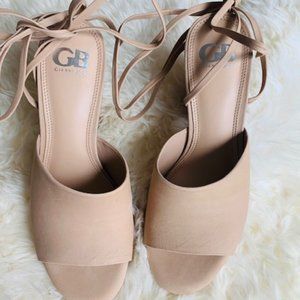 Gianni Bini Tan Wrap Sandals